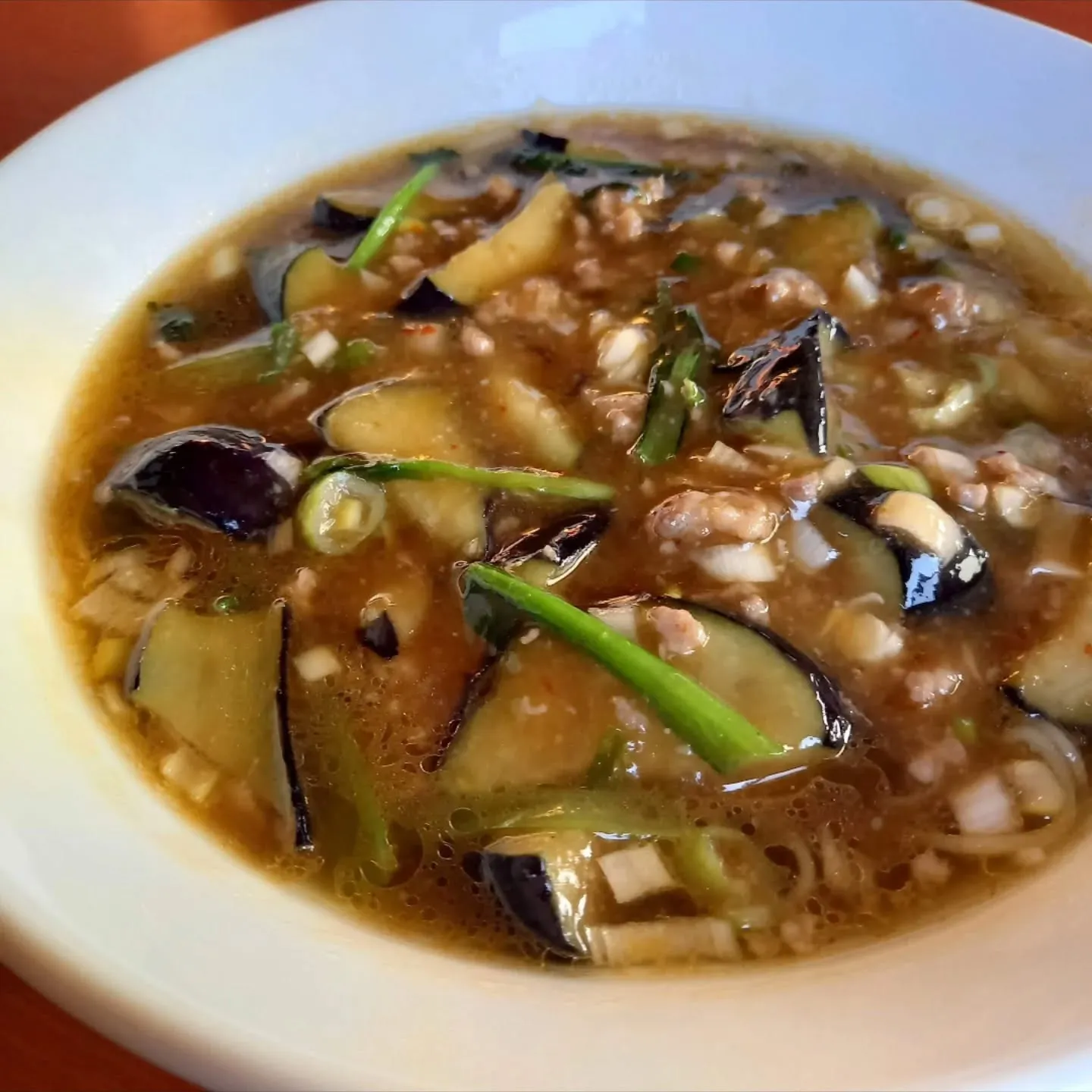 ナスラーメン🍆辛さ変更可！
